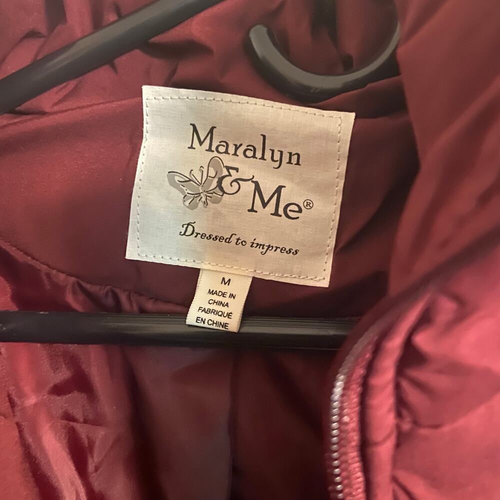Maralyn And Me Hooded Heavyweight Womens Juniors Puffer Jacket, Sz M -- NWT - Picture 3 of 14